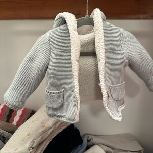 Carter's White Sherpa Baby Jacket